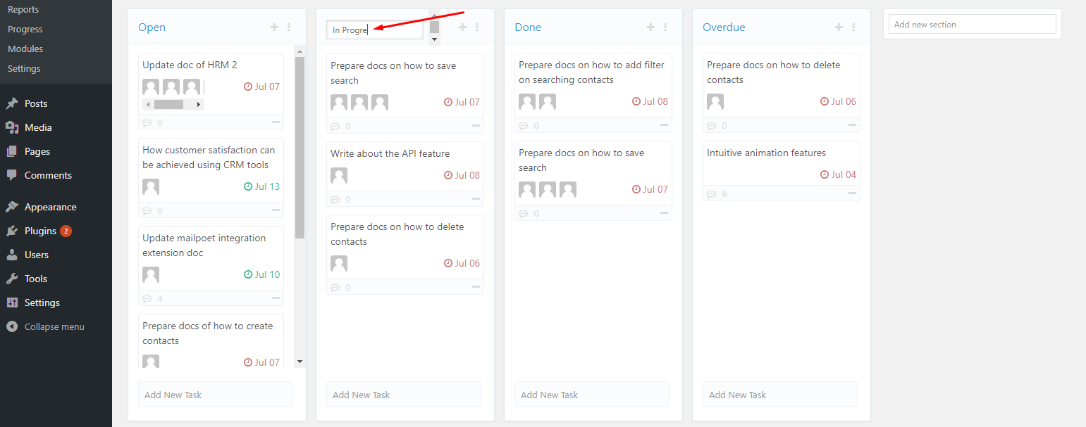 Enabling rename button