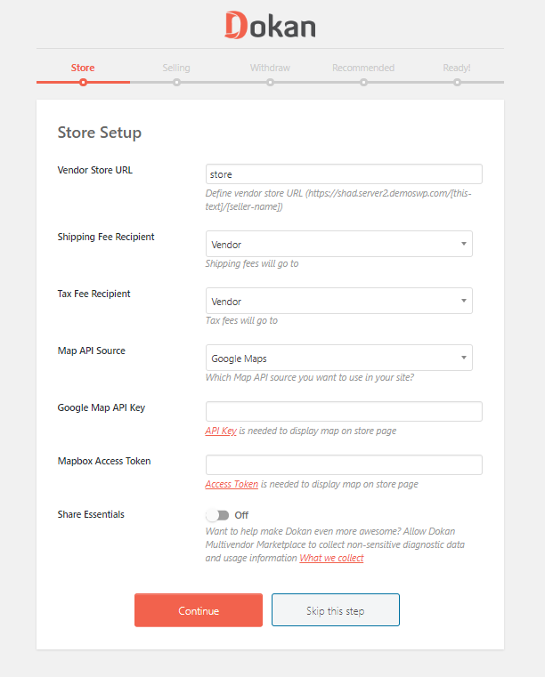 dokan-seller-setup-wizard-store