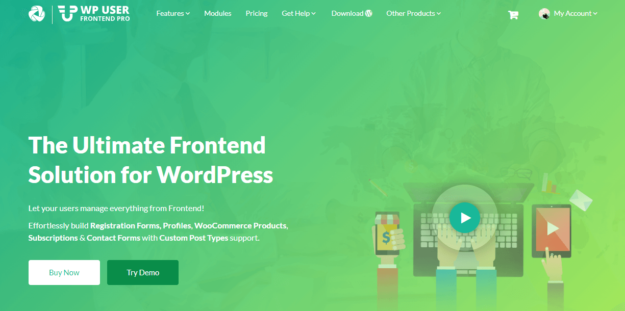 WPUF- wordpress multivendor marketplace