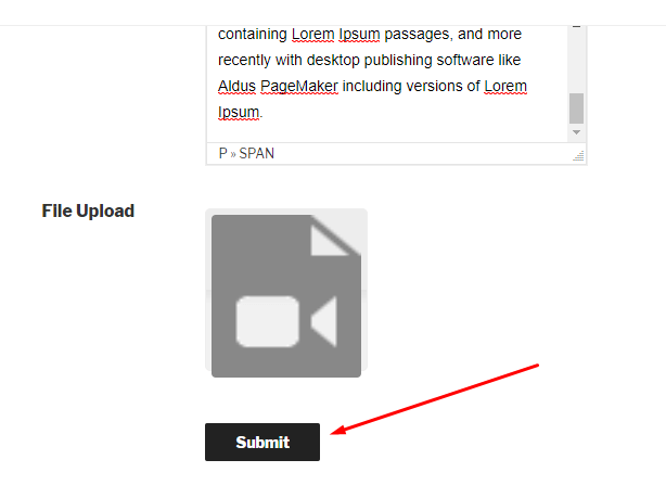 click on the submit button