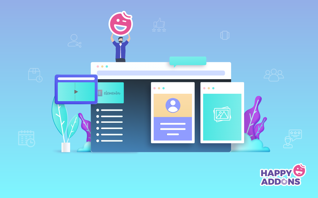 Happy Addons for Site & logo design