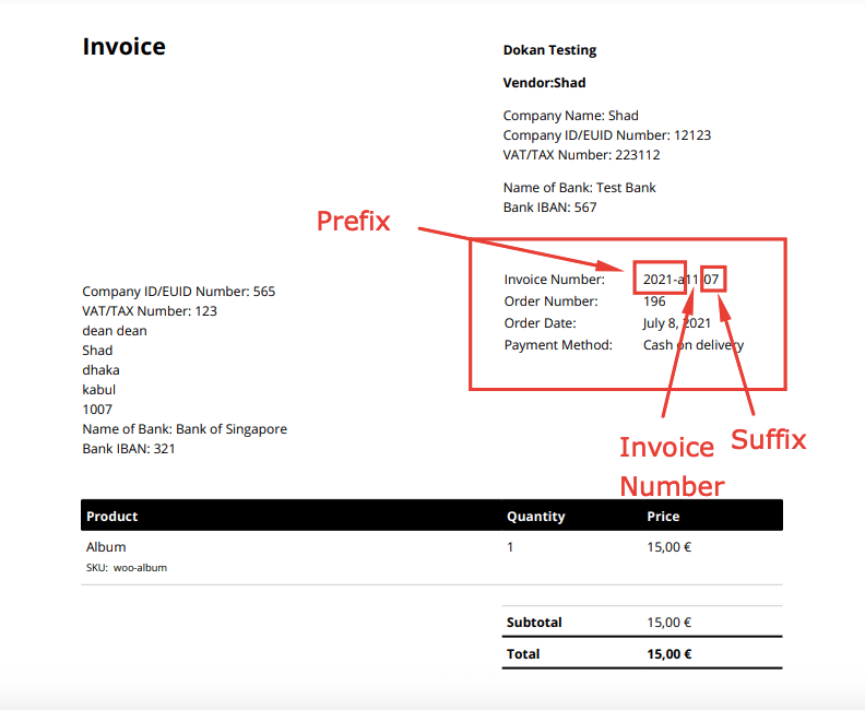 invoice admin