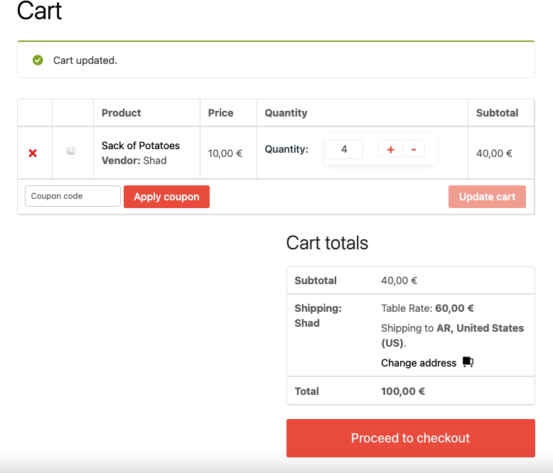 per line item and item