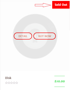 sold out tag