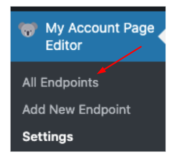 My account page editor for WooCommerce